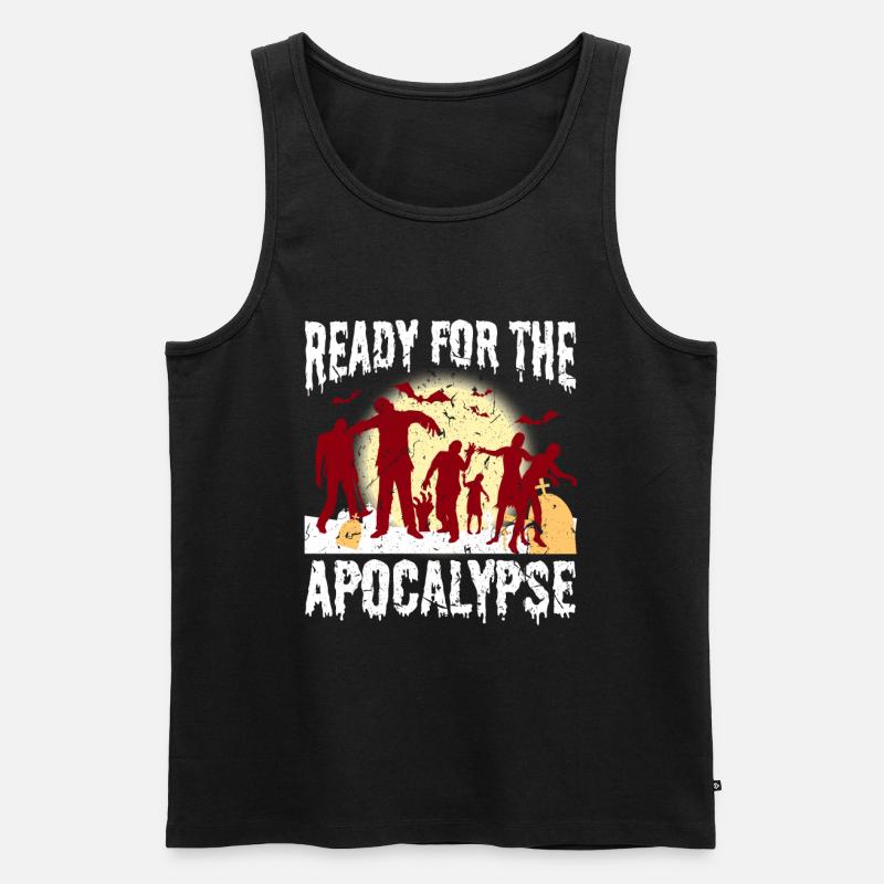 Zombie Apokalypse - Männer Premium Bio Tank Top - Schwarz