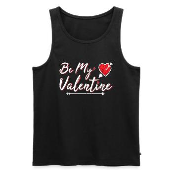 Valentinstag - Männer Premium Bio Tank Top - Schwarz - Vorne - Michal (187cm)