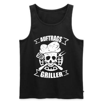 Auftragsgriller Grillen Geschenk Geschenkidee - Männer Premium Bio Tank Top - Schwarz - Vorne - AI Model Male 178 light (178cm)