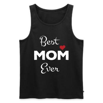 Mother's Day Gift Gift Idea Best Mother Mom - Men's Premium Organic Tank Top - black - Front - Michal (187cm)