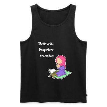 Koran Sure Vers Allah Gott Islam Moslem Geschenk - Männer Premium Bio Tank Top - Schwarz - Vorne - AI Model Male 178 light (178cm)
