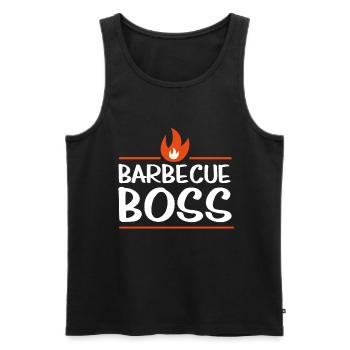 Barbecue Boss BBQ Grillen Grill - Men's Premium Organic Tank Top - black - Front - AI Model Male 178 light (178cm)