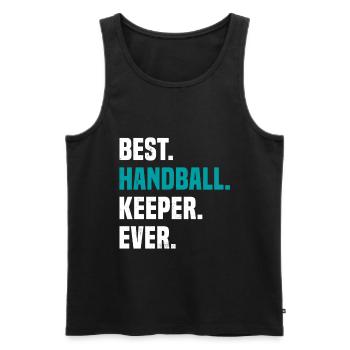Gardien Gardien Gardien Club de Handball Lustig - Débardeur bio Premium Homme - noir - Devant - AI Model Male 178 light (178cm)