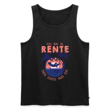 Rentner 2020 Rente Pension Spruch Lustig Geschenk - Männer Premium Bio Tank Top - Schwarz - Vorne - Michal (187cm)