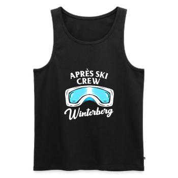 Apres Ski Winterberg Crew Team Party Skiurlaub - Männer Premium Bio Tank Top - Schwarz - Vorne - AI Model Male 178 light (178cm)