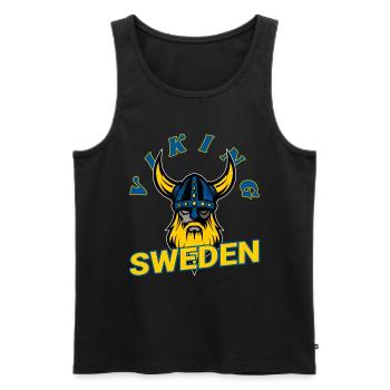 Suède, Vikings - Débardeur bio Premium Homme - noir - Devant - Michal (187cm)