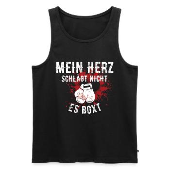 Boxen Kampf kämpfen Sport Kämpfer Geschenk Boxer - Männer Premium Bio Tank Top - Schwarz - Vorne - Michal (187cm)