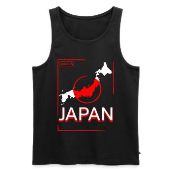 Japan japanese japanese flag gift idea - Men's Premium Organic Tank Top - black - Front - Michal (187cm)