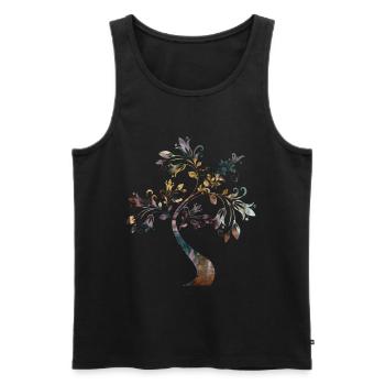 Baum des Lebens Esoterik Geschenk - Männer Premium Bio Tank Top - Schwarz - Vorne - Michal (187cm)