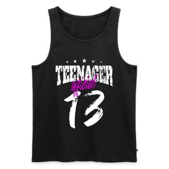 Teenager Jugendlicher Geschenk Geschenkidee - Männer Premium Bio Tank Top - Schwarz - Vorne - Michal (187cm)