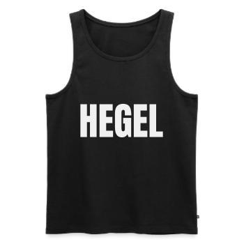 Georg Friedrich Wilhelm Hegel Schrift - Männer Premium Bio Tank Top - Schwarz - Vorne - AI Model Male 178 light (178cm)