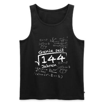 Lustiges Mathematik Geschenk zum 12. Geburtstag - Männer Premium Bio Tank Top - Schwarz - Vorne - Michal (187cm)