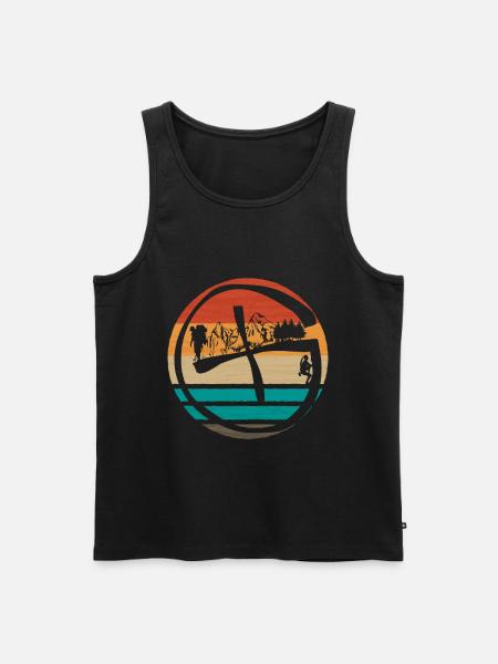 Geocaching motif - Men's Premium Organic Tank Top - black