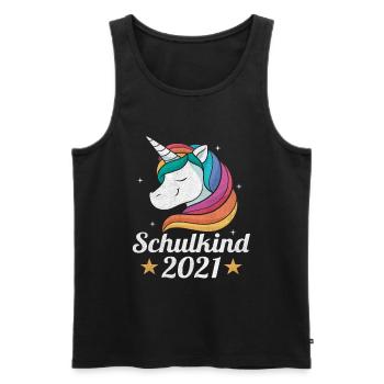 Kindergarten ist vorbei, Tschüss! Grundschule - Männer Premium Bio Tank Top - Schwarz - Vorne - Michal (187cm)