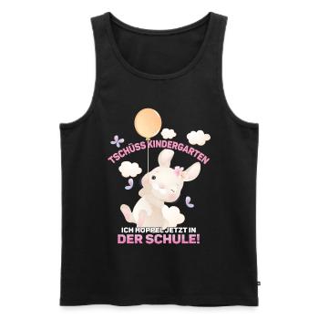 Kindergarten ist vorbei, Tschüss! - Männer Premium Bio Tank Top - Schwarz - Vorne - Michal (187cm)
