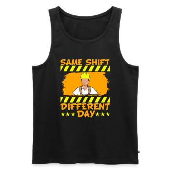Construction Supervisor Carpentry Profession Same - Men's Premium Organic Tank Top - black - Front - AI Model Male 178 light (178cm)