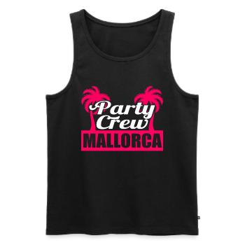 Party Crew Mallorca Nightlife Tee for Alcoholic - Débardeur bio Premium Homme - noir - Devant - AI Model Male 178 light (178cm)