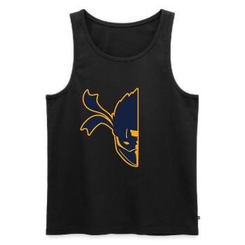 Half Face Ninja Karate Martial Arts Fencer Ninja - Men's Premium Organic Tank Top - black - Front - AI Model Male 178 light (178cm)