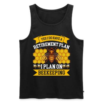 Beekeeping Beekeeping Course Beekeepers' Association Honey Bee Beekeepers - Men's Premium Organic Tank Top - black - Front - AI Model Male 178 light (178cm)
