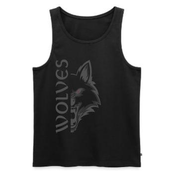 Valhalla Viking Vikings Bjoern Eisenseite - Männer Premium Bio Tank Top - Schwarz - Vorne - AI Model Male 178 light (178cm)
