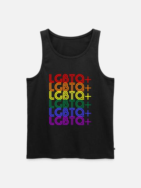 LGBTQ+ - Männer Premium Bio Tank Top - Schwarz