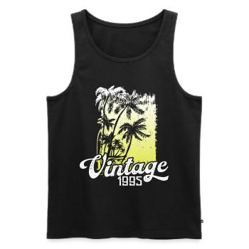 This legend was born in 1995 Birthday Retro - Men's Premium Organic Tank Top - black - Front - Michal (187cm)