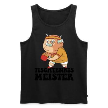 Table Tennis Master Grandpa Table Tennis Player - Men's Premium Organic Tank Top - black - Front - Michal (187cm)