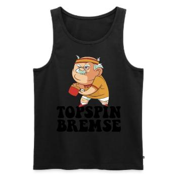 Topspin Brake Grandpa Table Tennis Player Table Tennis - Men's Premium Organic Tank Top - black - Front - AI Model Male 178 light (178cm)