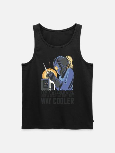 Welder Mama for welders and - Men's Premium Organic Tank Top - black