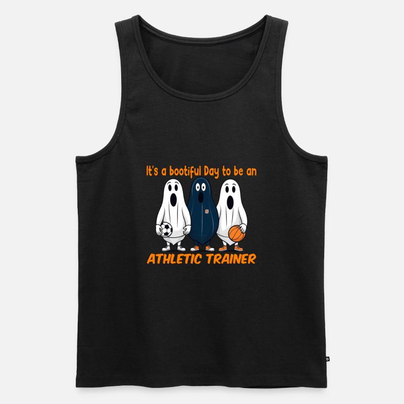 Bootiful Day Athletiktrainer - Männer Premium Bio Tank Top - Schwarz