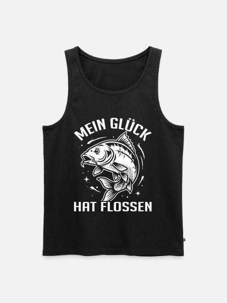 Angeln Humor - Männer Premium Bio Tank Top - Schwarz