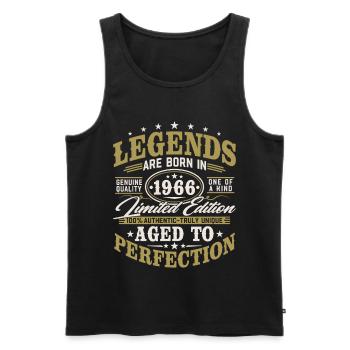1966 Vintage Vintage Birthday Gift Retro - Men's Premium Organic Tank Top - black - Front - Michal (187cm)