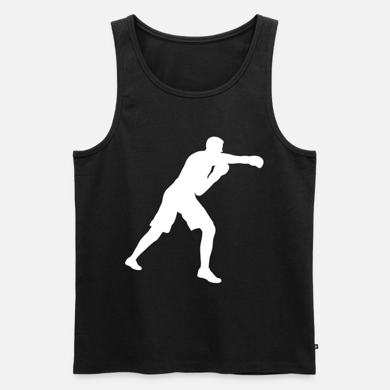 Boxen Design Geschenkidee Boxer - Männer Premium Bio Tank Top - Schwarz