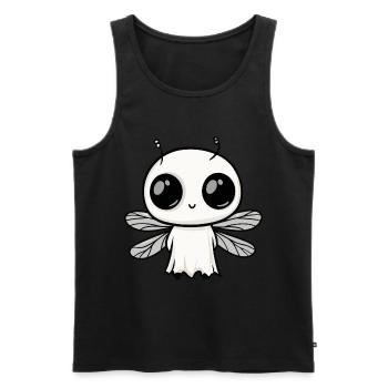 Libelle Halloween Lustig Geist - Männer Premium Bio Tank Top - Schwarz - Vorne - Michal (187cm)