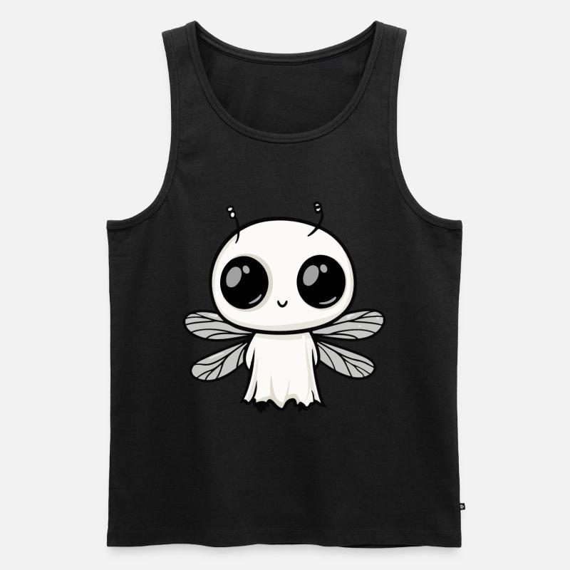 Libelle Halloween Lustig Geist - Männer Premium Bio Tank Top - Schwarz