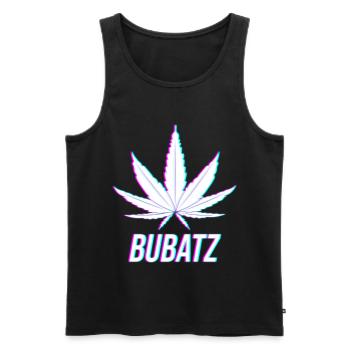 Wann Bubatz Legal Cannabisblatt Marihuana Kiffer - Männer Premium Bio Tank Top - Schwarz - Vorne - Michal (187cm)