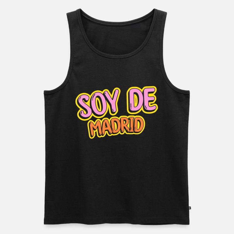 Soy de Madrid - Débardeur bio Premium Homme - noir