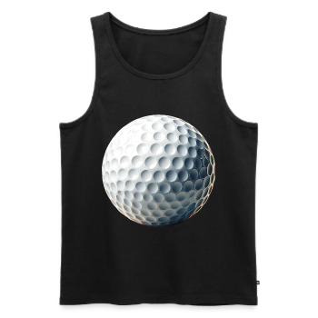 Gulf - Men's Premium Organic Tank Top - black - Front - Michal (187cm)