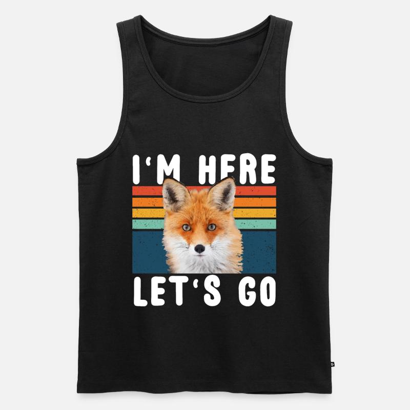 Fuchs - Männer Premium Bio Tank Top - Schwarz