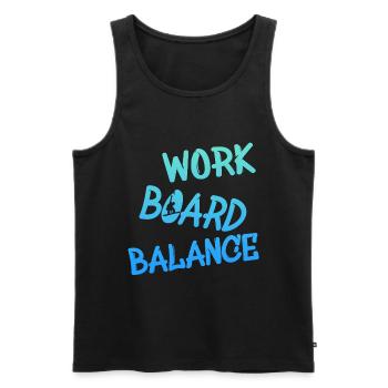Snowboarder Snowboarding Snowboard - Männer Premium Bio Tank Top - Schwarz - Vorne - Michal (187cm)