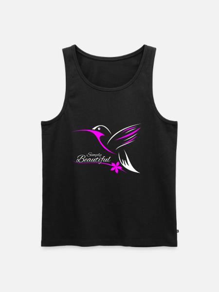 Kolibri - Männer Premium Bio Tank Top - Schwarz