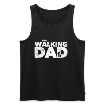THE WALKING DAD - Débardeur bio Premium Homme - noir - Devant - AI Model Male 178 light (178cm)
