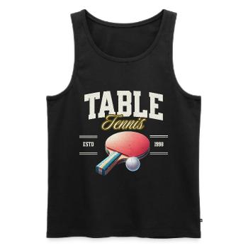 Ping-pong - Débardeur bio Premium Homme - noir - Devant - Michal (187cm)