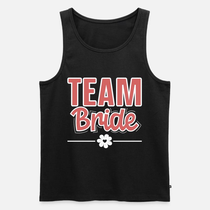 Team Braut - Männer Premium Bio Tank Top - Schwarz