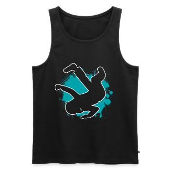 Breakdancer Breakdancer Garçon - Débardeur bio Premium Homme - noir - Devant - AI Model Male 178 light (178cm)