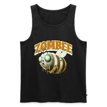 Abeille zombie Zombee - Débardeur bio Premium Homme - noir - Devant - Michal (187cm)