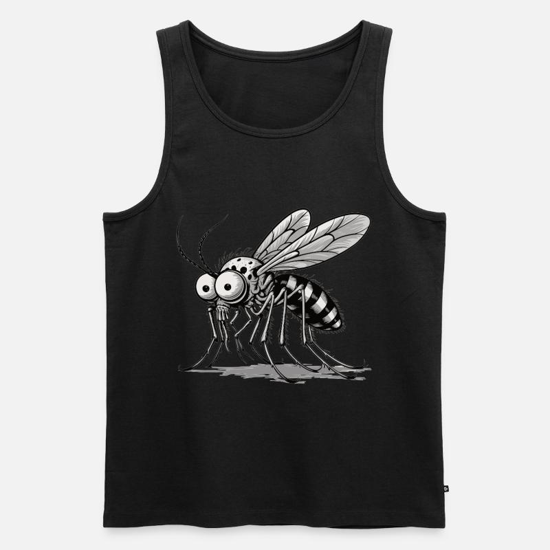 Moskito: Der kleine Blutsauger - Männer Premium Bio Tank Top - Schwarz
