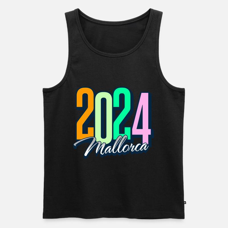 Mallorca 2024 - Männer Premium Bio Tank Top - Schwarz