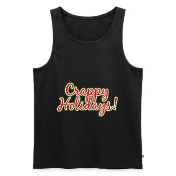Beschissene Feiertage Lustige Weihnachten - Männer Premium Bio Tank Top - Schwarz - Vorne - AI Model Male 178 light (178cm)