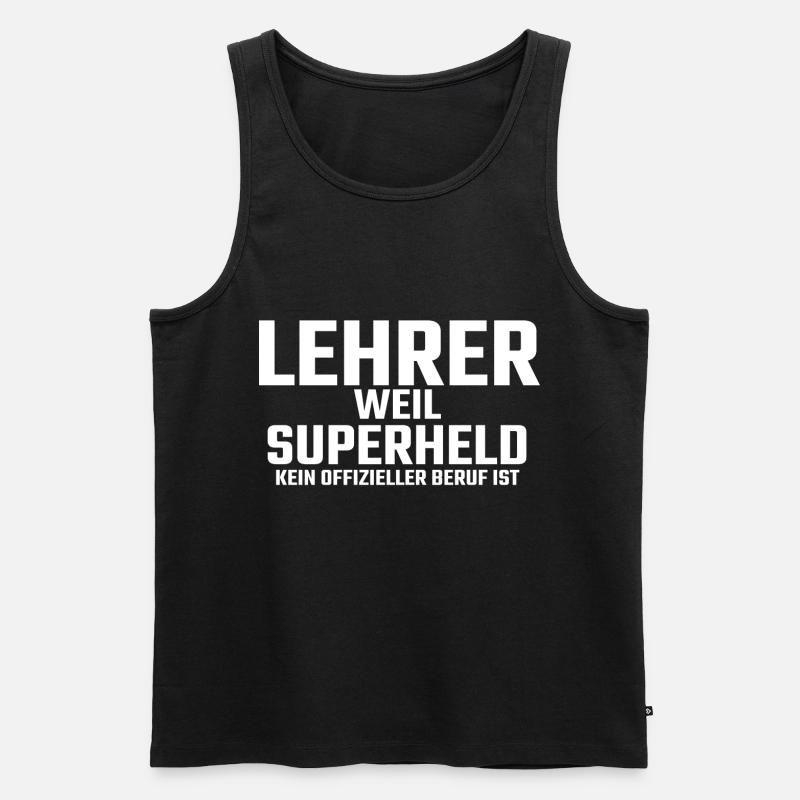 Lehrer - Männer Premium Bio Tank Top - Schwarz